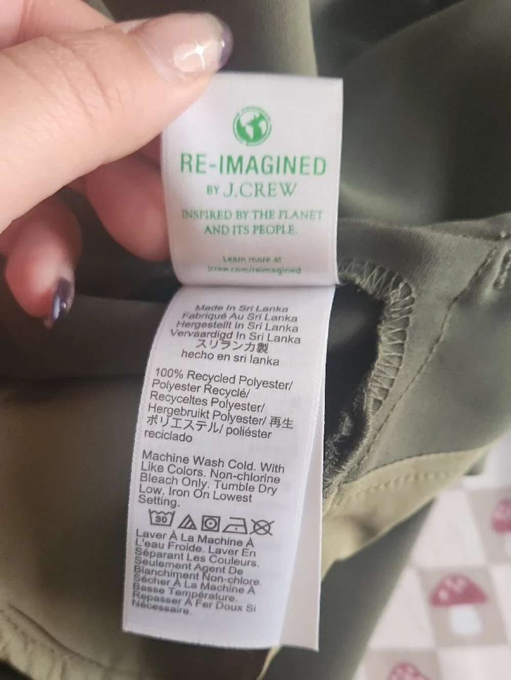 J. Crew Factory Olive-Style V-Waist Capris